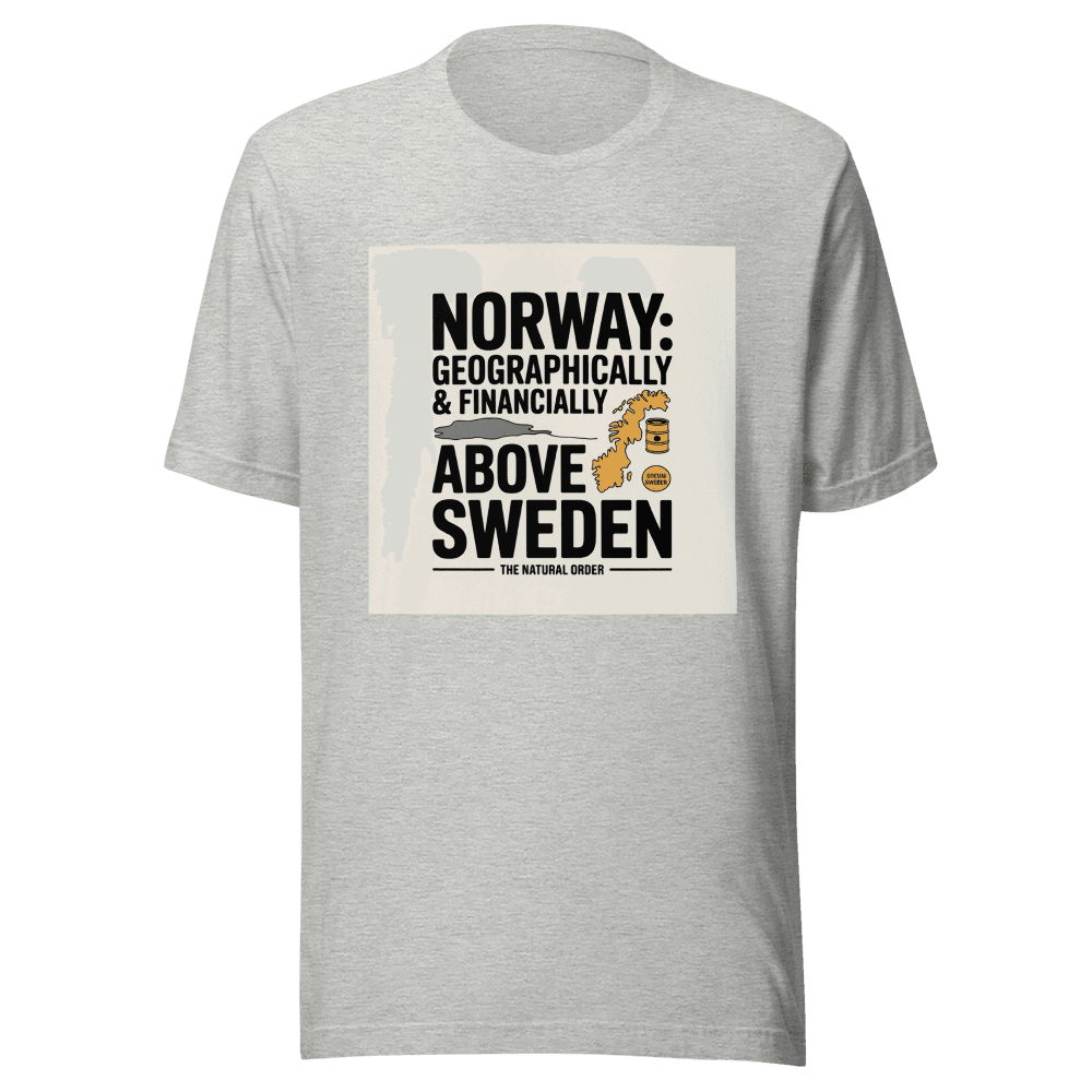 Norway: Geographically & Financially Above Sweden in Athletic Heather