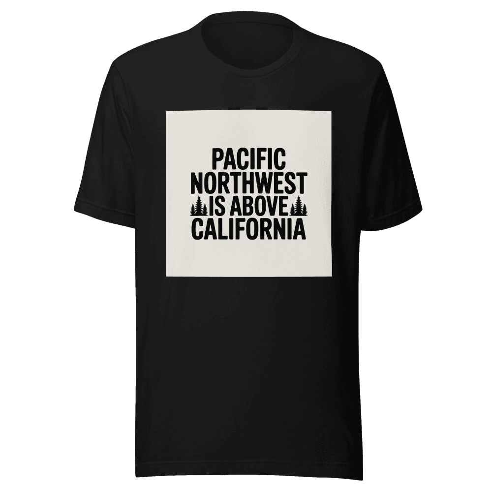 Pacific Northwest is above California in Black