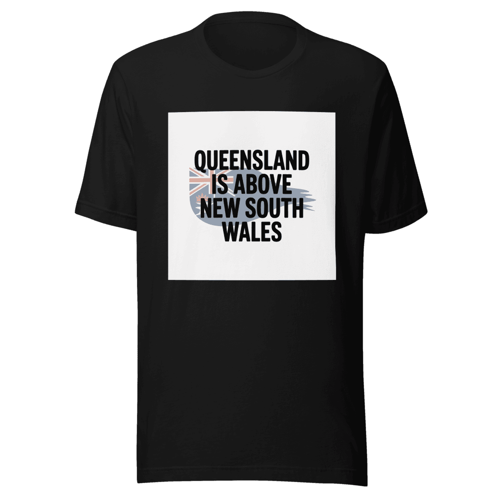 Queensland is above New South Wales in Black