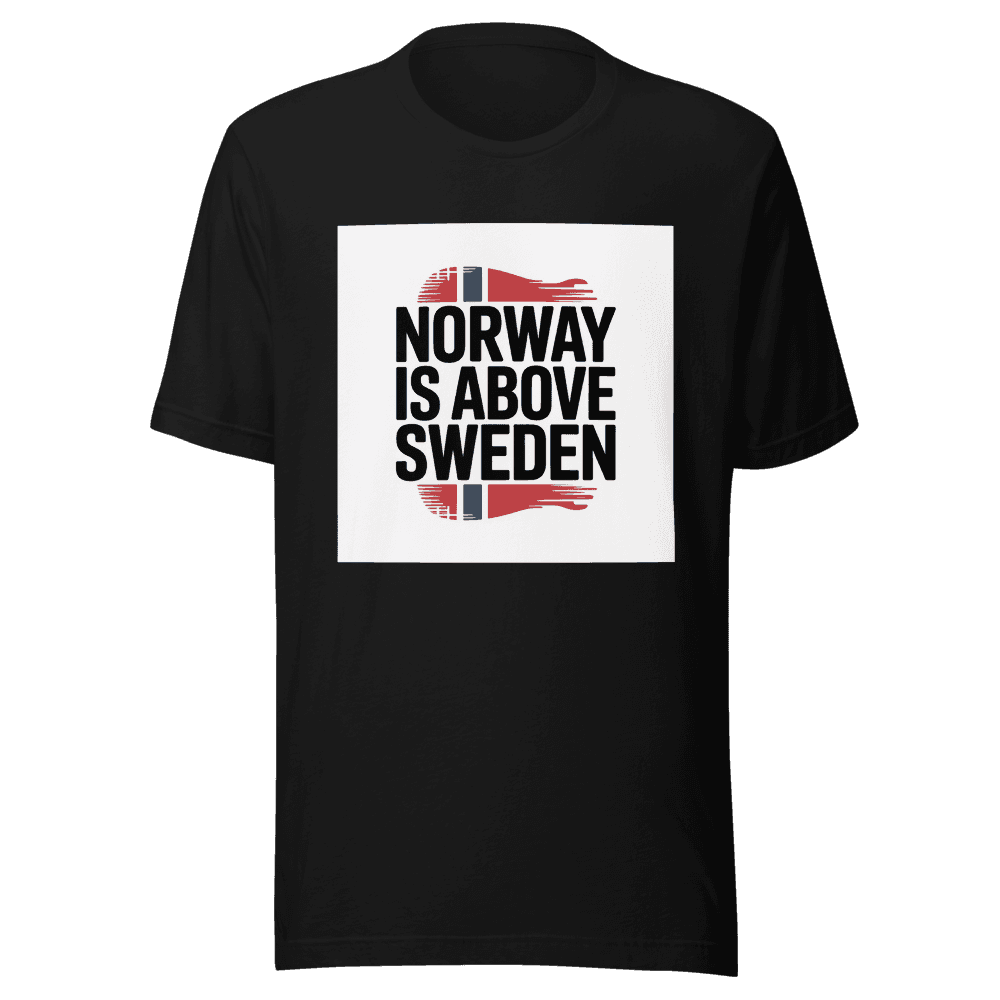 Norway is above Sweden in Black