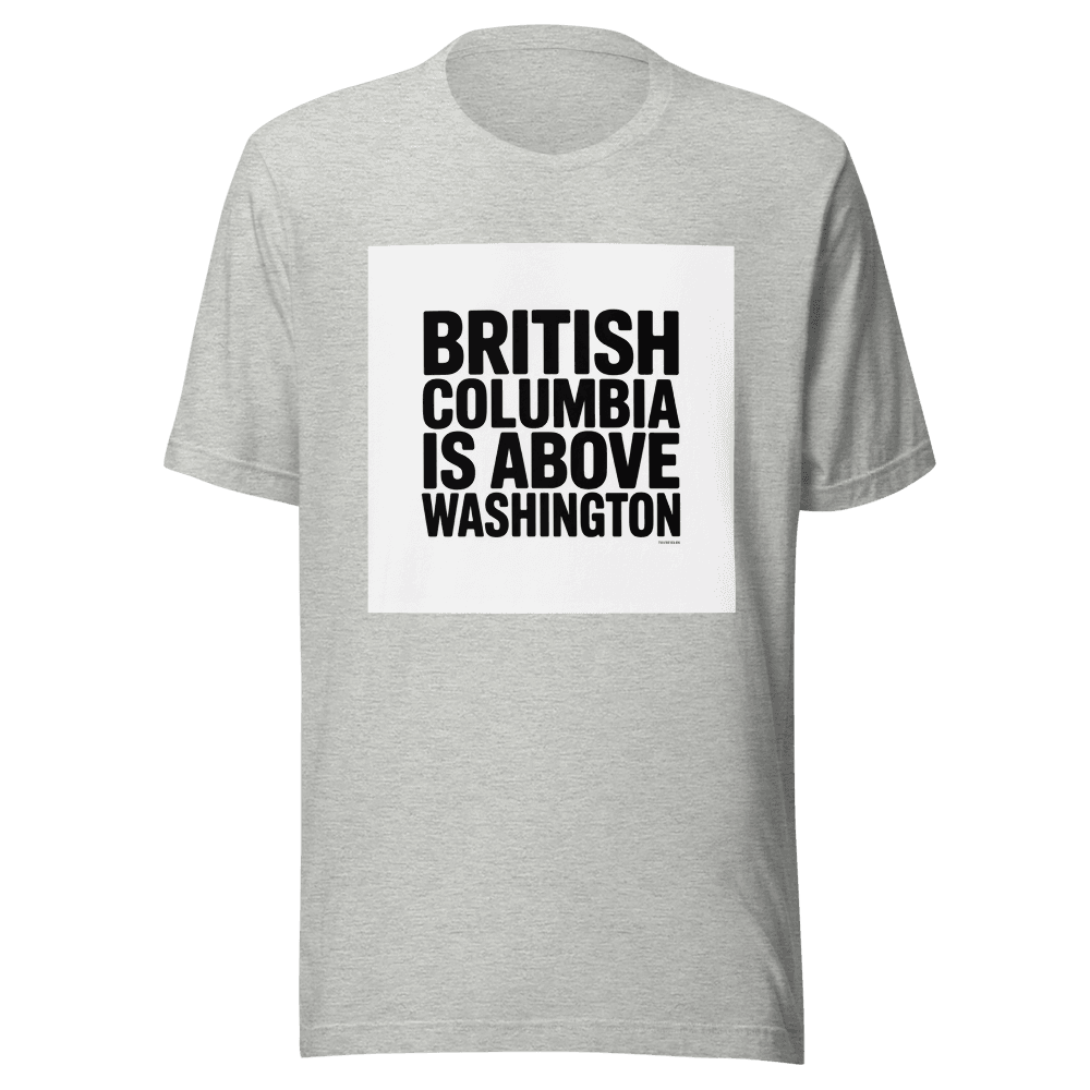 British Columbia is above Washington in Athletic Heather
