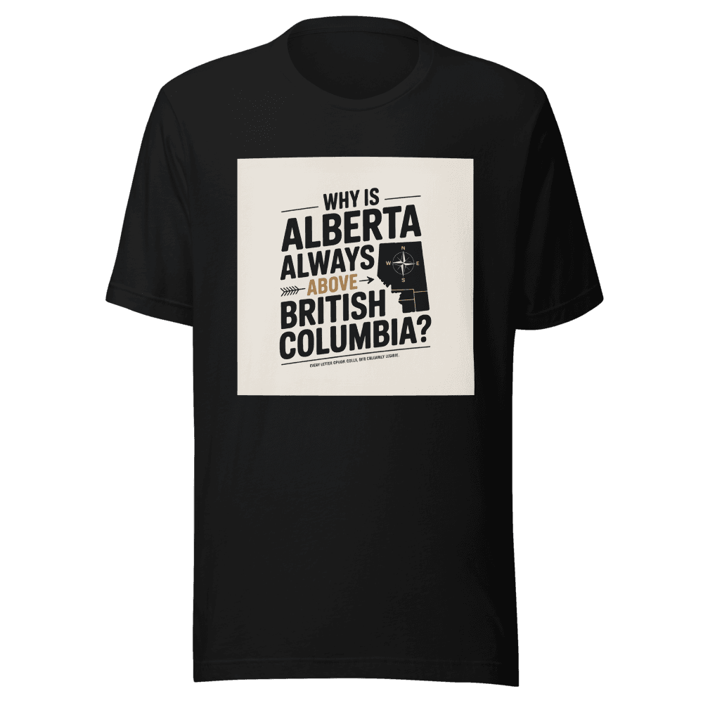Why Is Alberta Always Above British Columbia? in Black