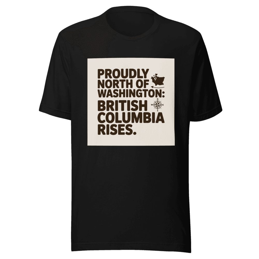 Proudly North Of Washington: British Columbia Rises. in Black