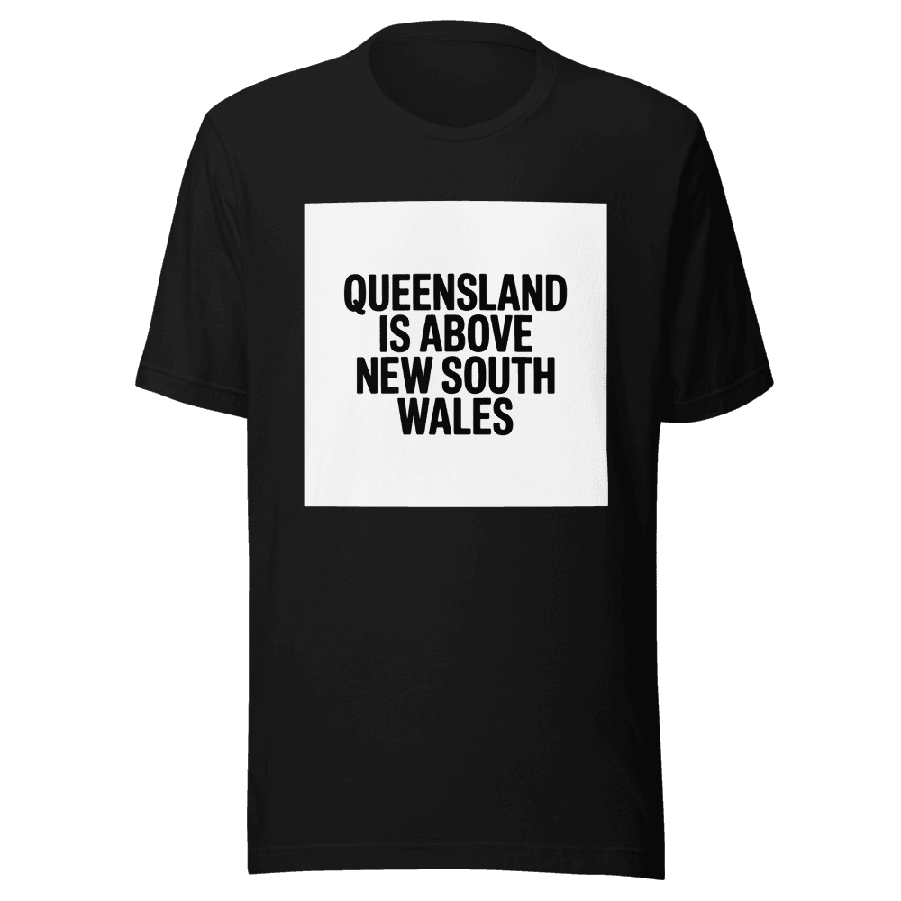 Queensland is above New South Wales in Black