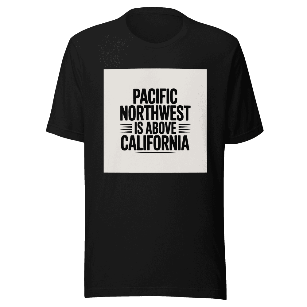 Pacific Northwest is above California in Black