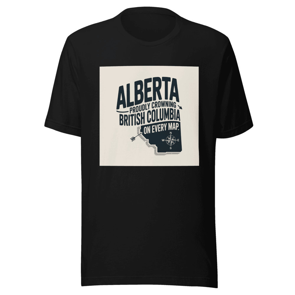 Proudly Crowning British Columbia On Every Map. in Black