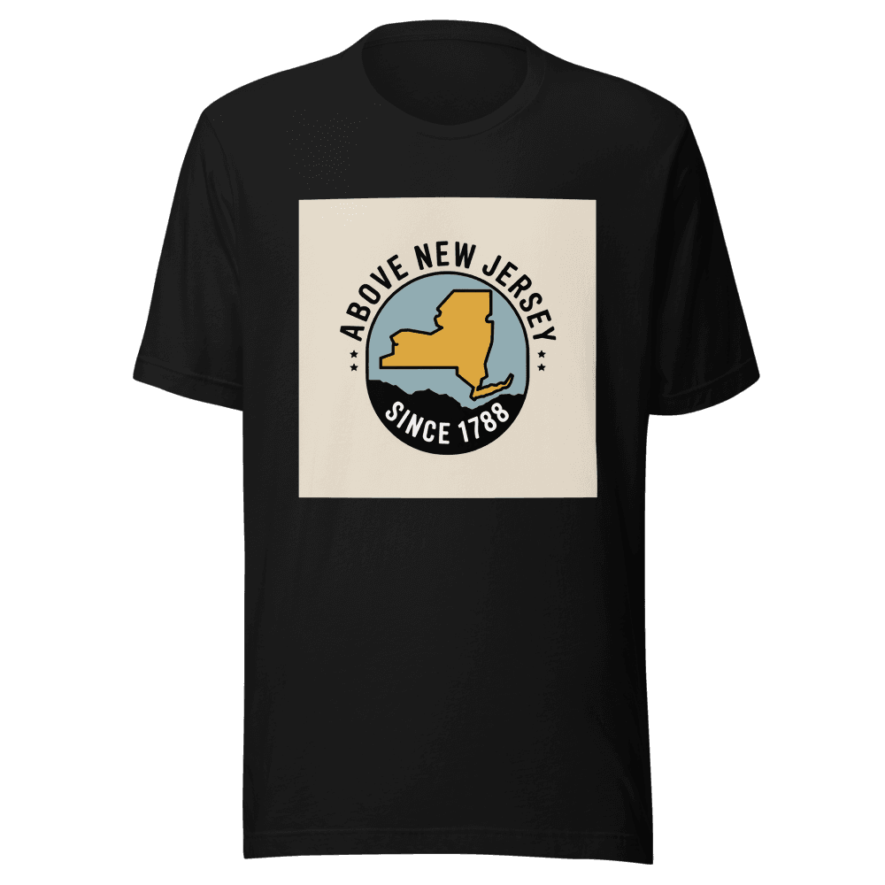 Above New Jersey Since 1788 in Black