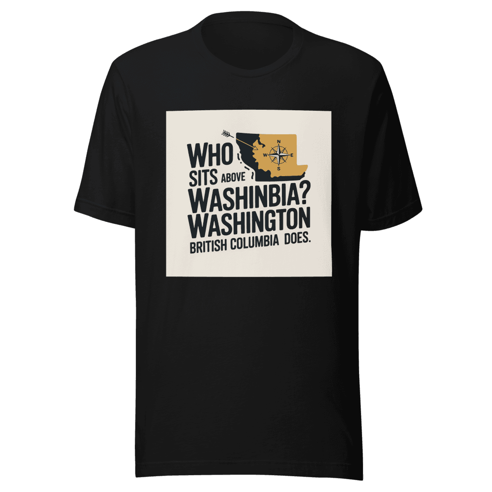 Who Sits Above Washington? British Columbia Does. in Black